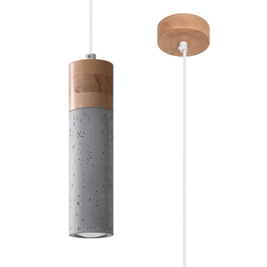 [SL.0965] ZANE 1 pendant lamp grey