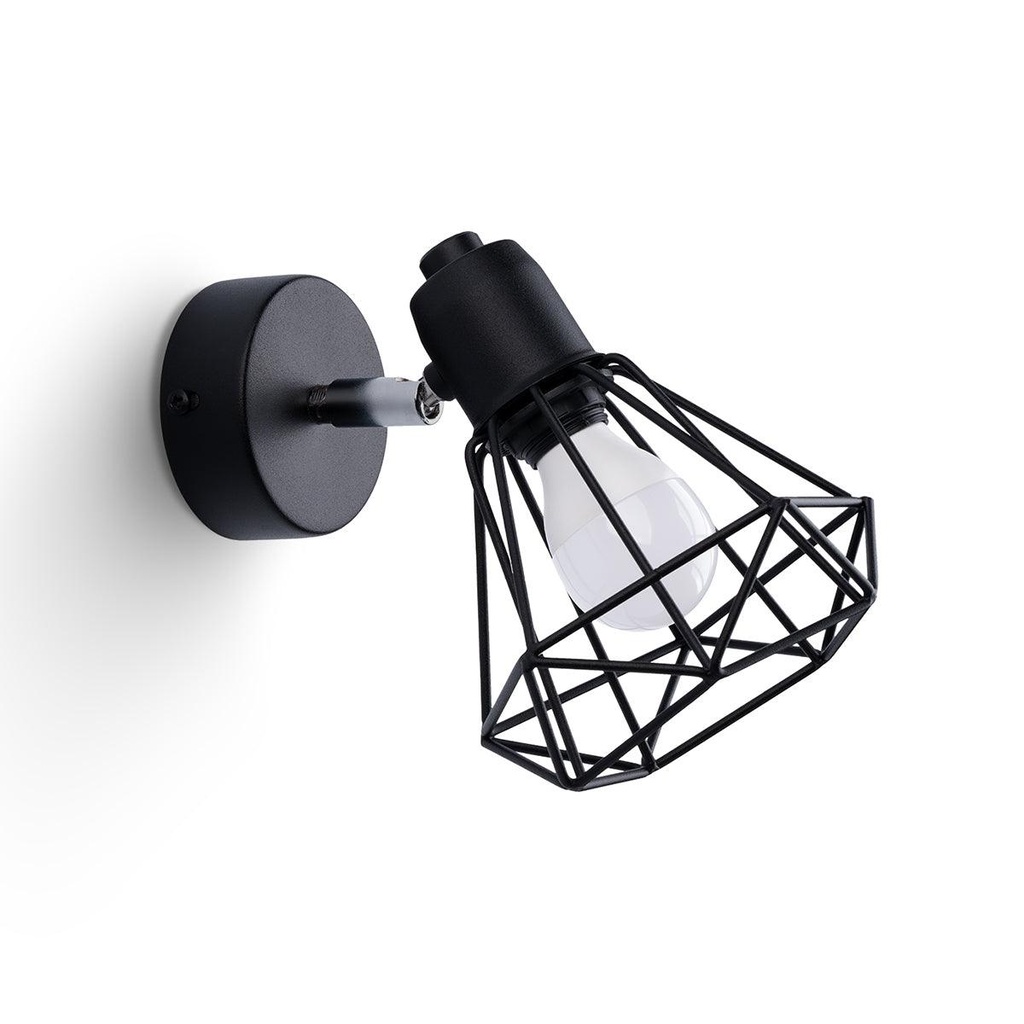 Lampada da parete ARTEMIS 1 nero