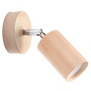 BERG wall lamp in natural wood