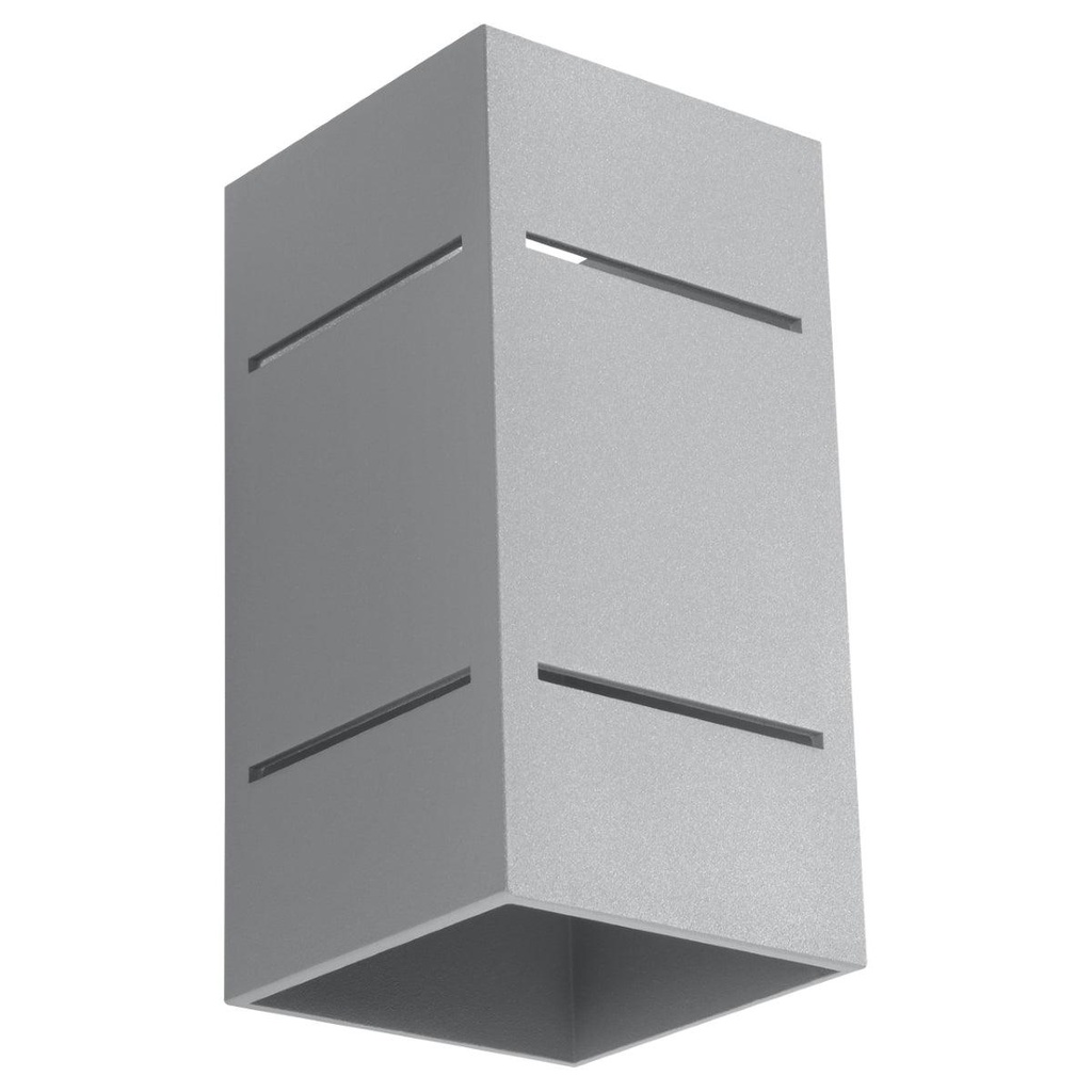 [SL.0479] BLOCCO wall lamp grey