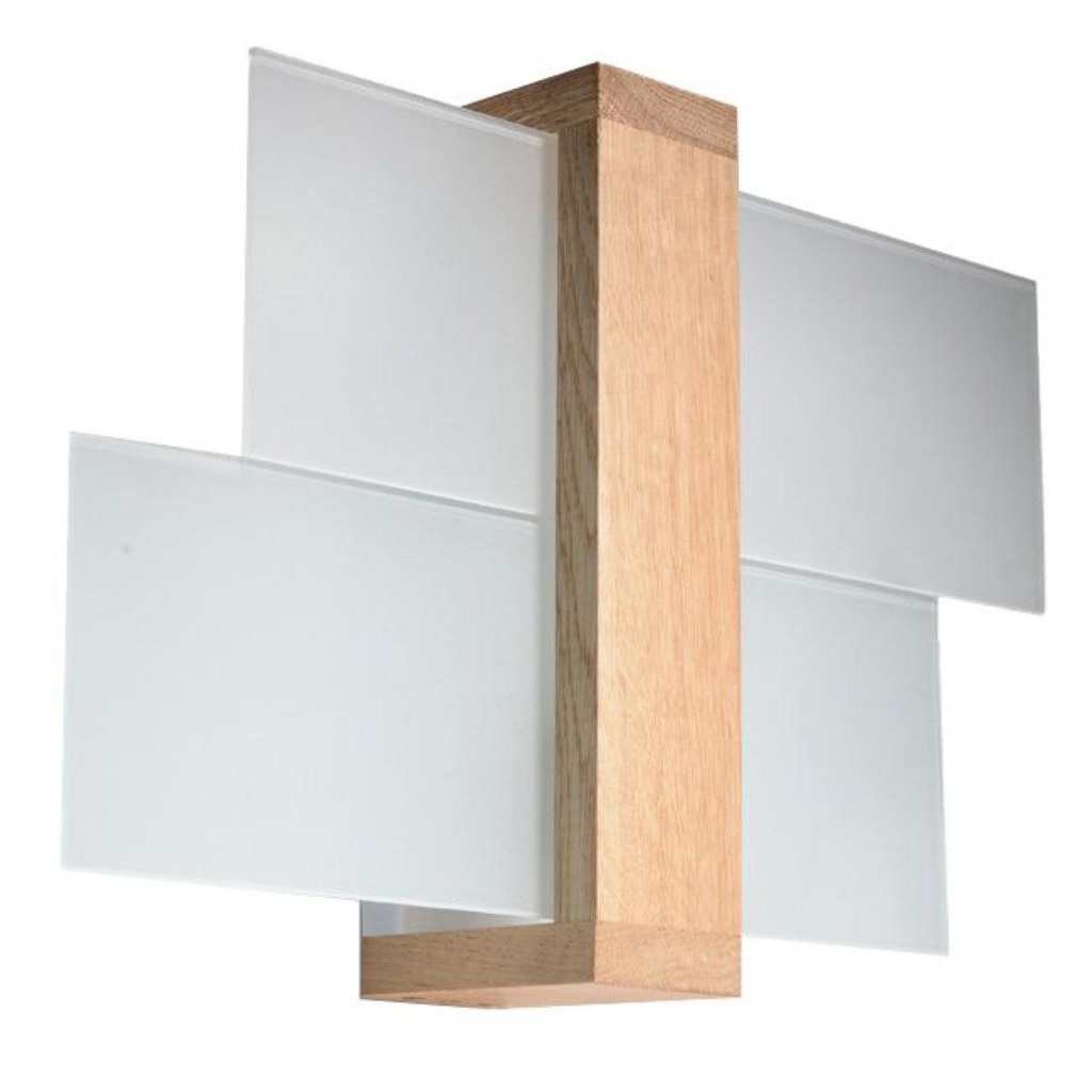 [SL.0077] FENIKS 1 lampada da parete in legno naturale
