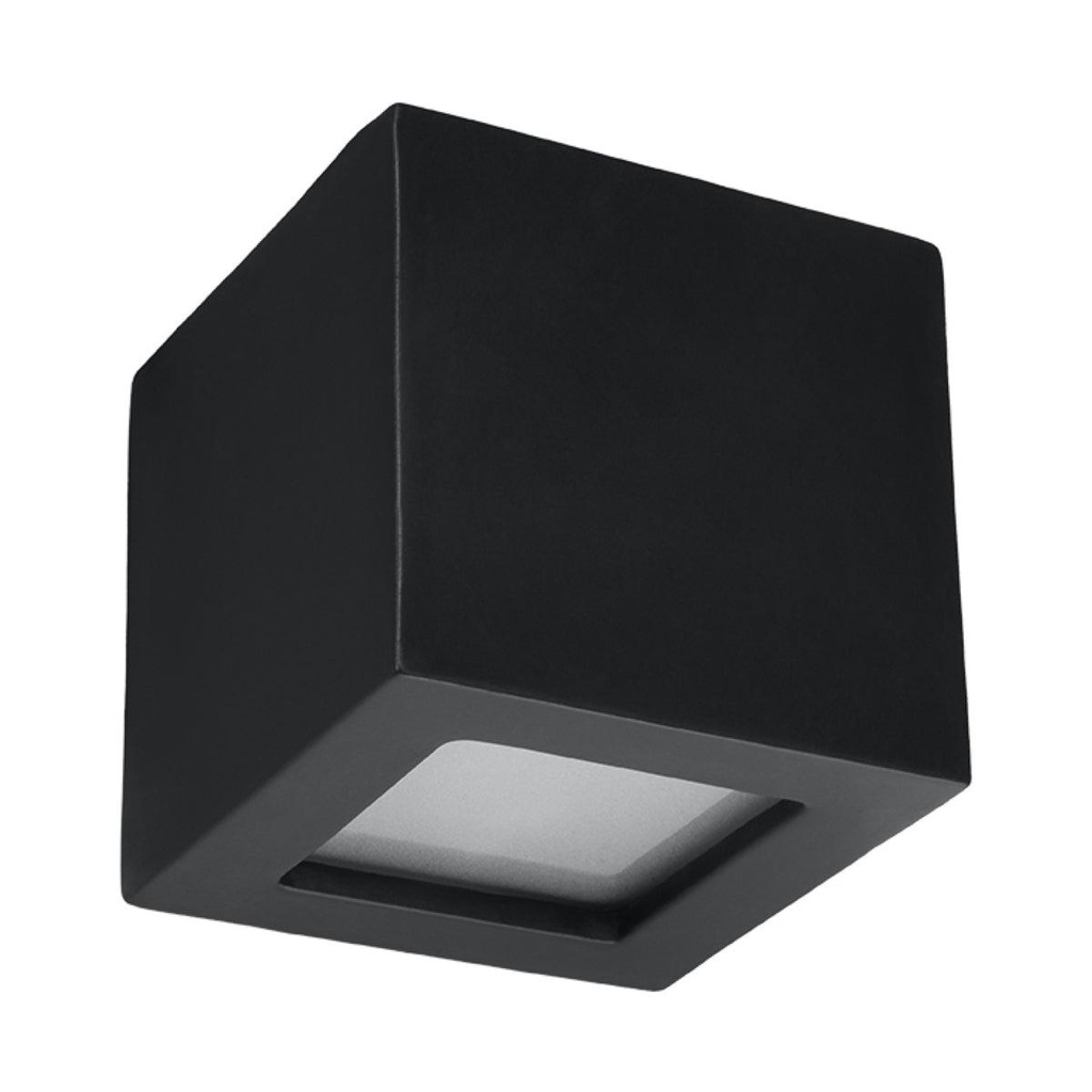 Lampada da parete in ceramica LEO nero