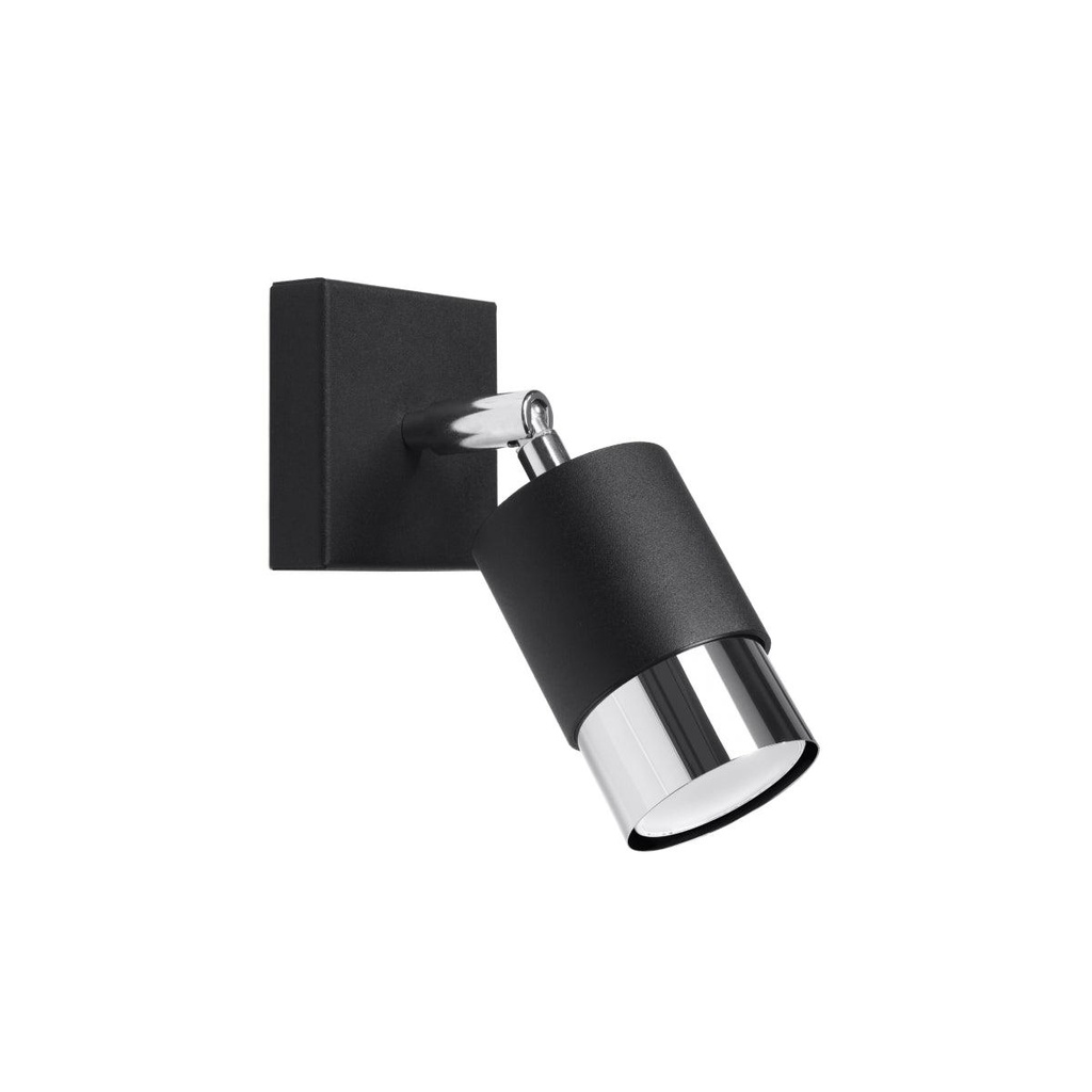 [SL.1064] Lampada da parete NERO nero/cromo