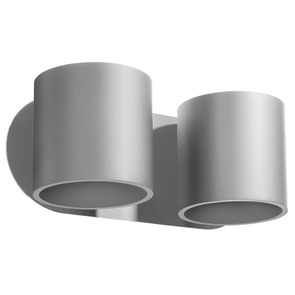 [SL.0661] Lampada da parete ORBIS 2 grigio