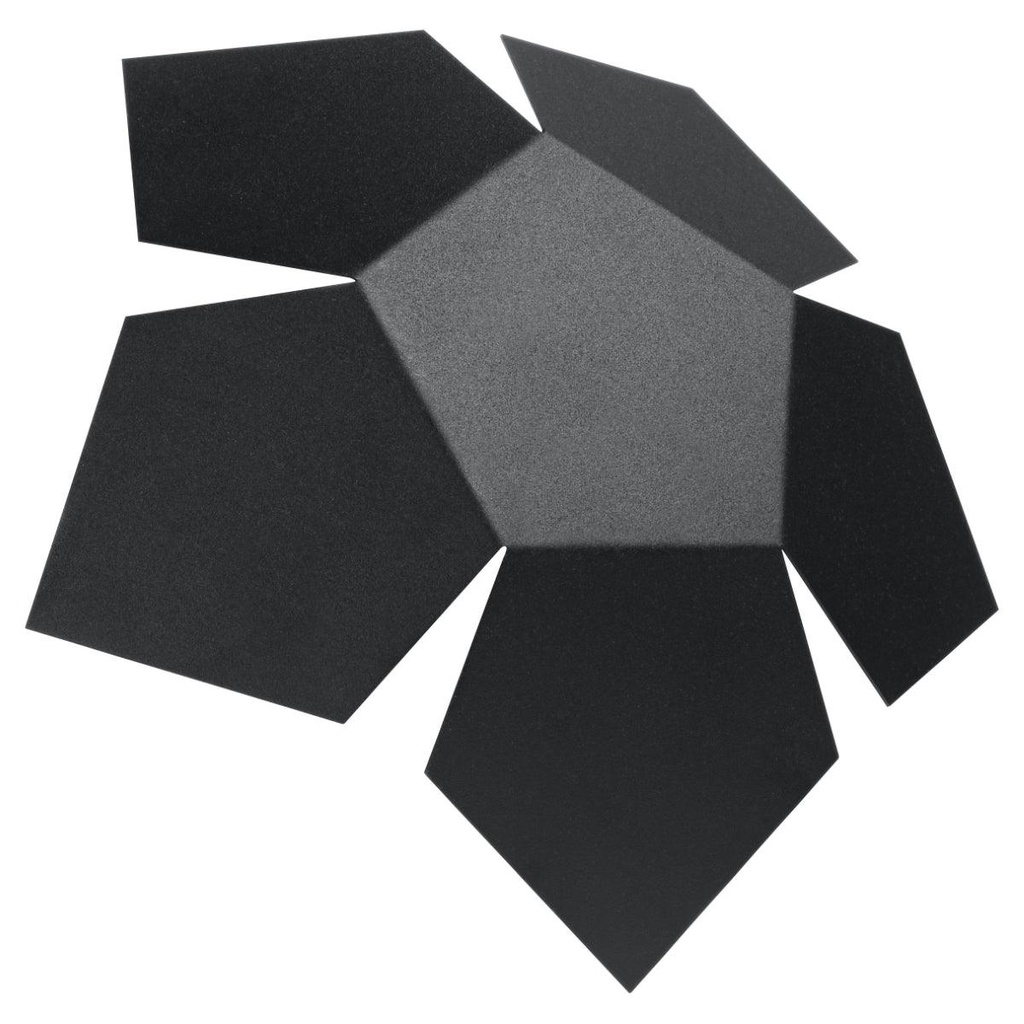 [SL.0423] Applique PENTA noire