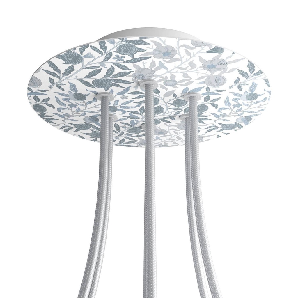 Rose-One round rosette, diameter 200 mm with 6 holes and 4 holes