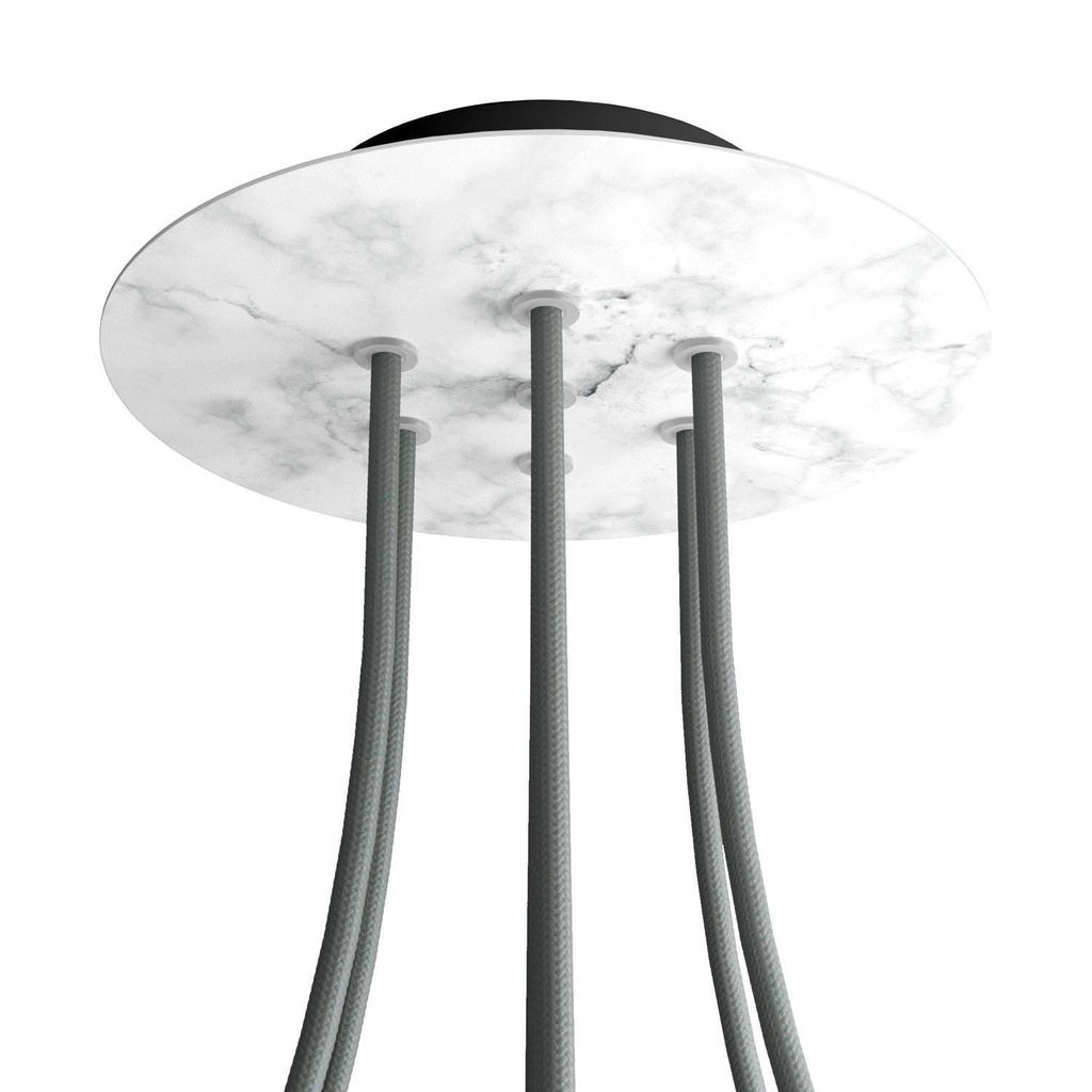 Rose-One round rosette, diameter 200 mm with 7 holes and 4 side holes