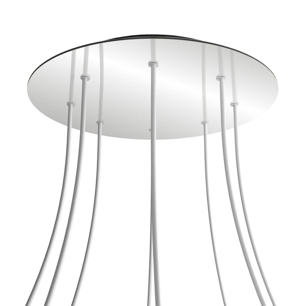 [8050997070021] Rosone XXL Rose-One rotondo, diametro 400 mm con 8 fori e 4 fori