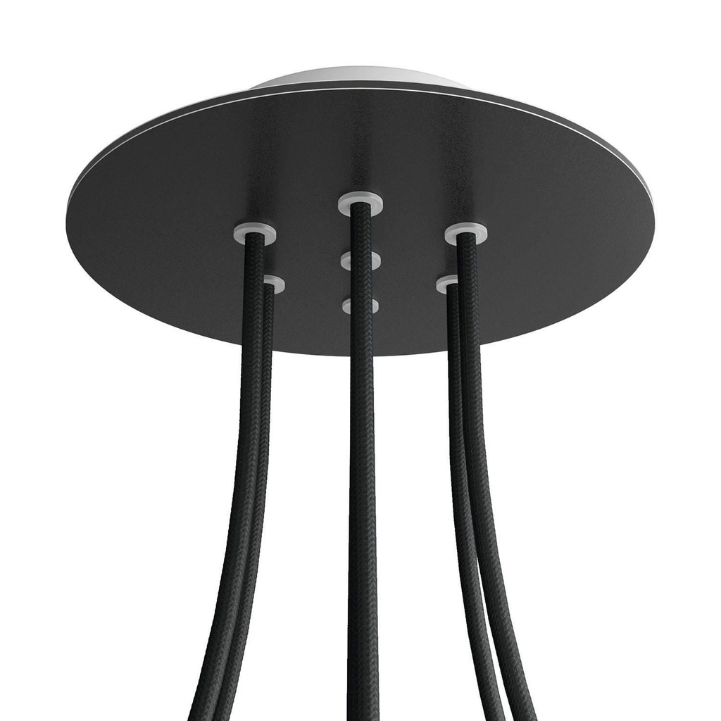 Rose-One round rosette, diameter 200 mm with 7 holes and 4 side holes