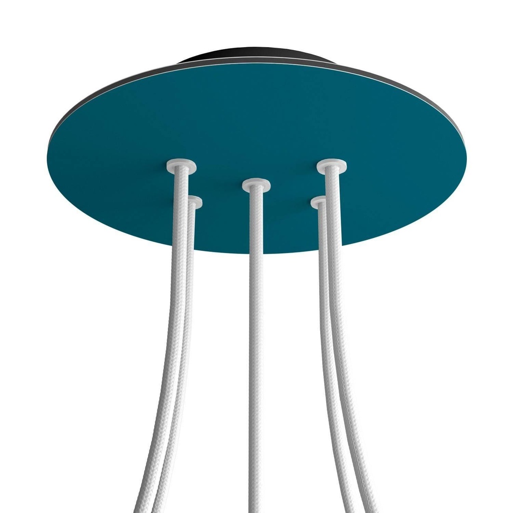 Rosone Rose-One rotondo, diametro 200 mm con 5 fori e 4 fori laterali