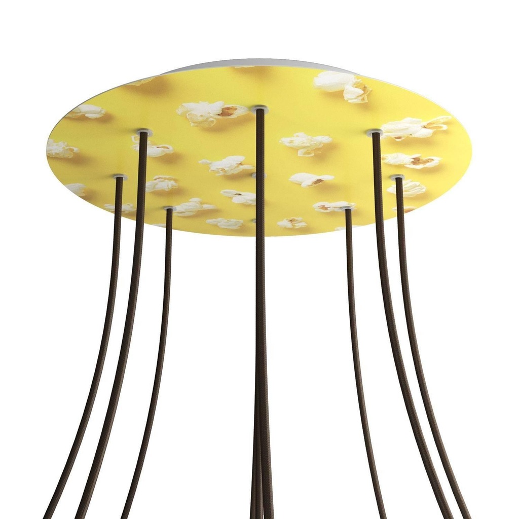 Rose-One XXL rosette round, 400 mm diameter with 9 holes and 4 holes