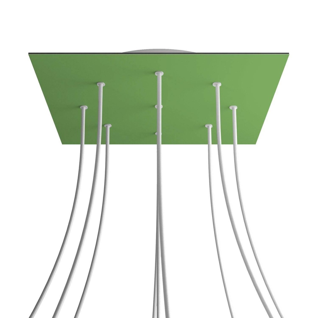 XXL Rose-One square rosette, 400 mm with 9 holes and 4 side holes