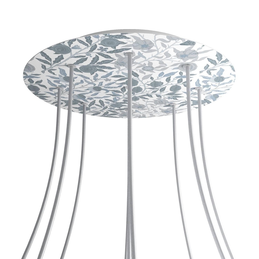 Rose-One XXL rosette round, 400 mm diameter with 9 holes and 4 holes