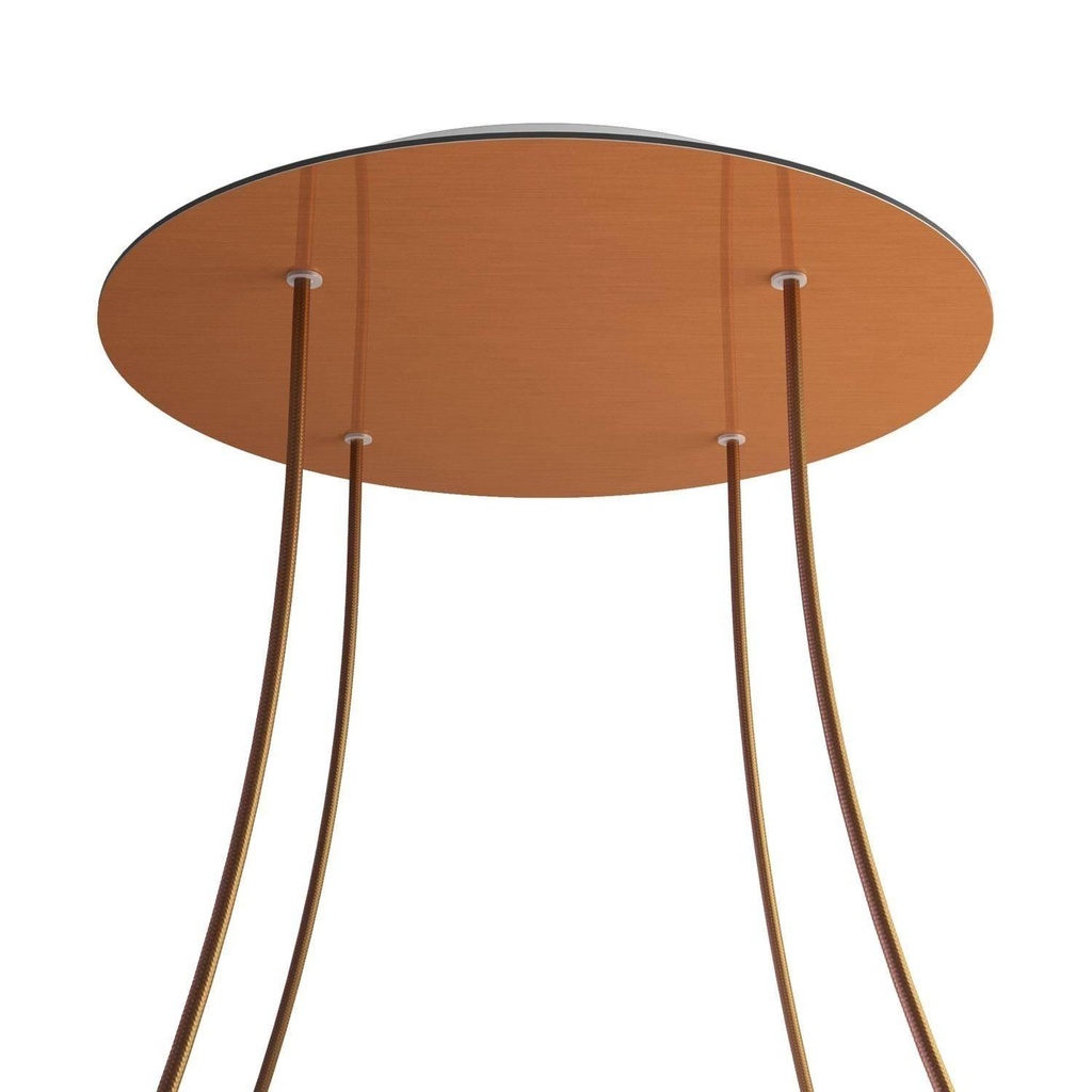 Rosone XXL Rose-One rotondo, diametro 400 mm con 4 fori e 4 fori