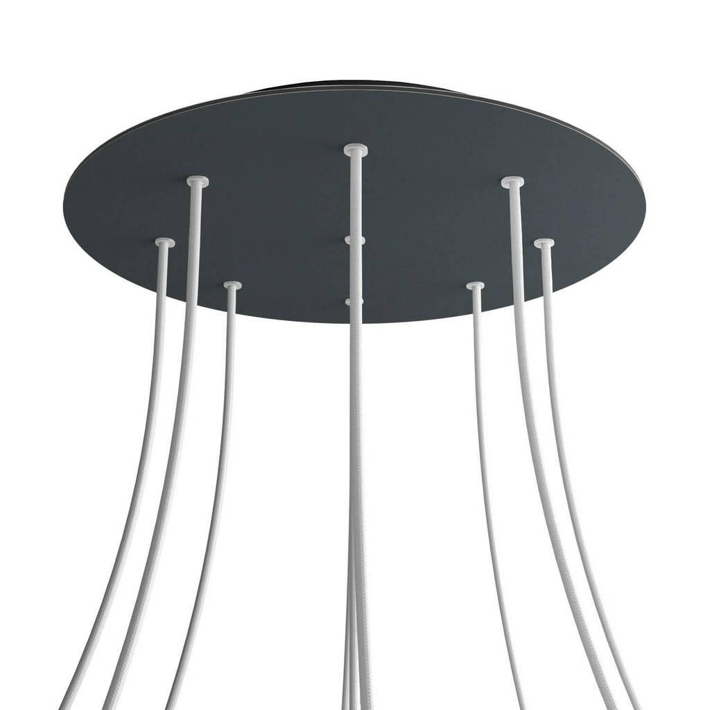 [8050997069575] Rosone XXL Rose-One rotondo, diametro 400 mm con 9 fori e 4 fori