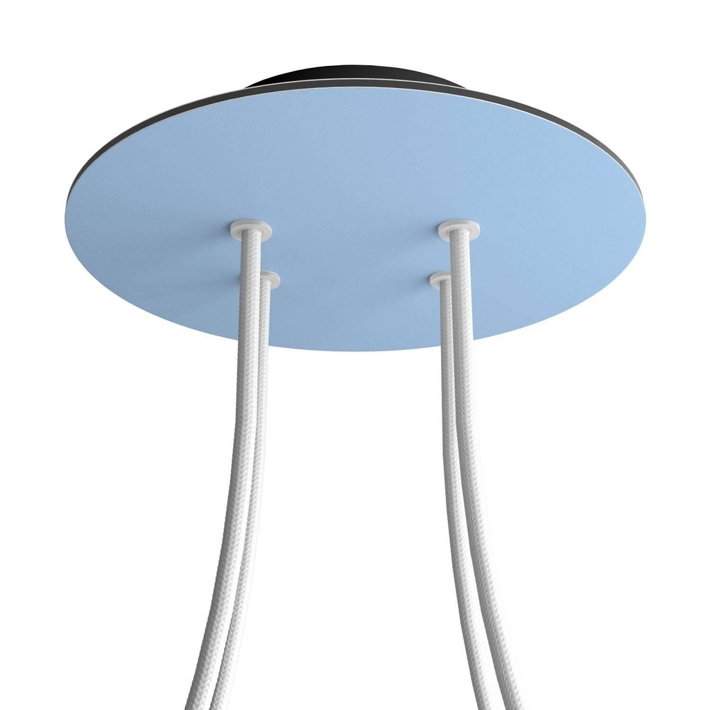 Rose-One rosette round, diameter 200 mm with 4 holes and 4 side holes