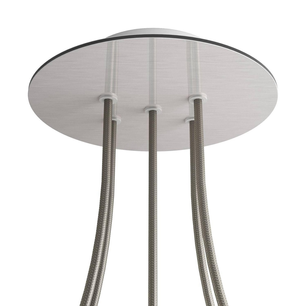 Rose-One rosette round, diameter 200 mm with 5 holes and 4 side holes