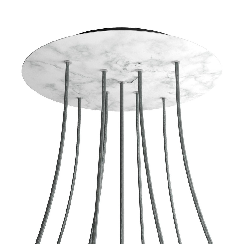 Rose-One XXL rosette round, diameter 400 mm with 9 X and 4 holes