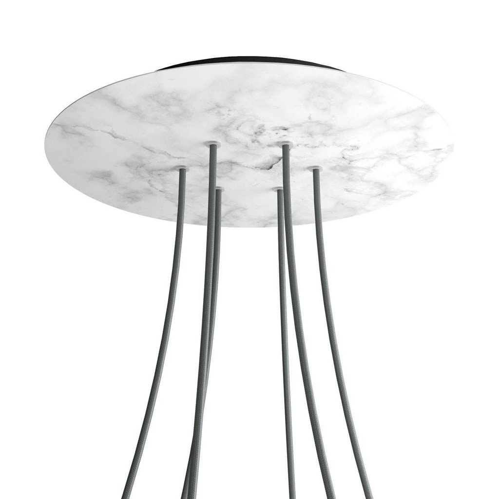 Rosone XXL Rose-One rotondo, diametro 400 mm con 6 fori e 4 fori