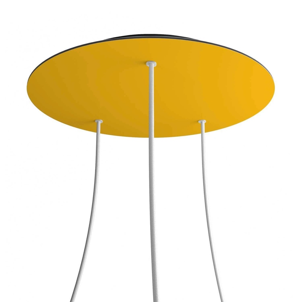 Rose-One XXL rosette round, 400 mm diameter with 3 holes and 4 holes