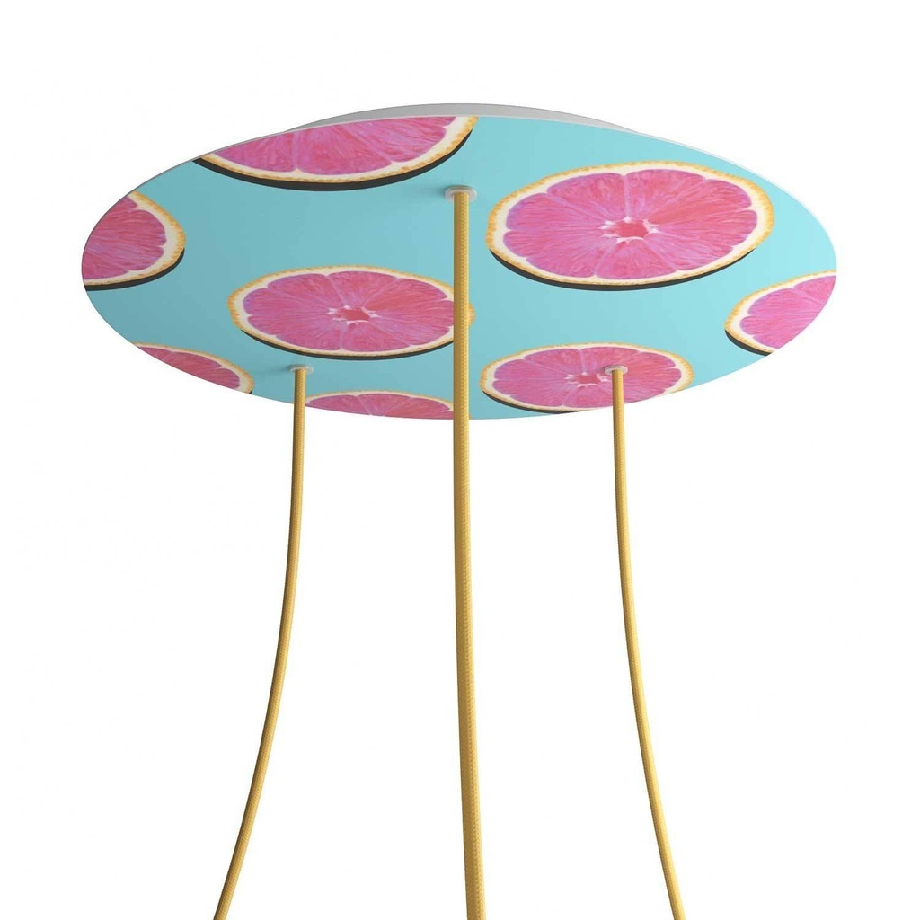 Rosone XXL Rose-One rotondo, diametro 400 mm con 3 fori e 4 fori