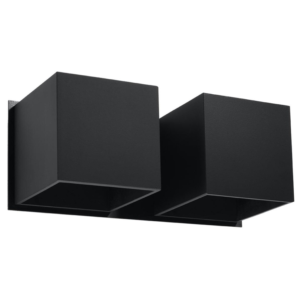 Lampada da parete QUAD 2 nero
