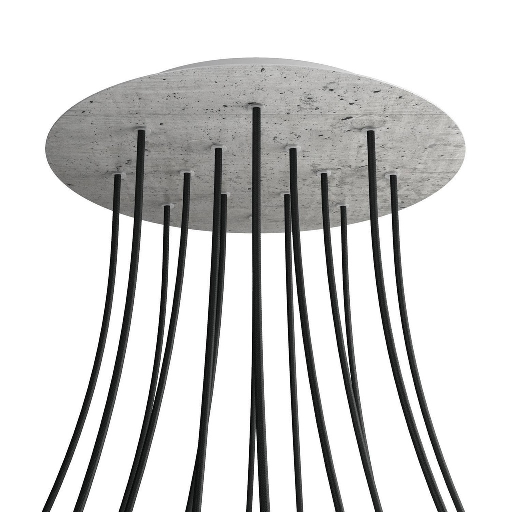 Rose-One XXL rosette round, diameter 400 mm with 14 holes and 4 bores