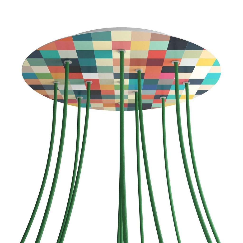 Rosone XXL Rose-One rotondo, diametro 400 mm con 12 fori e 4 fori