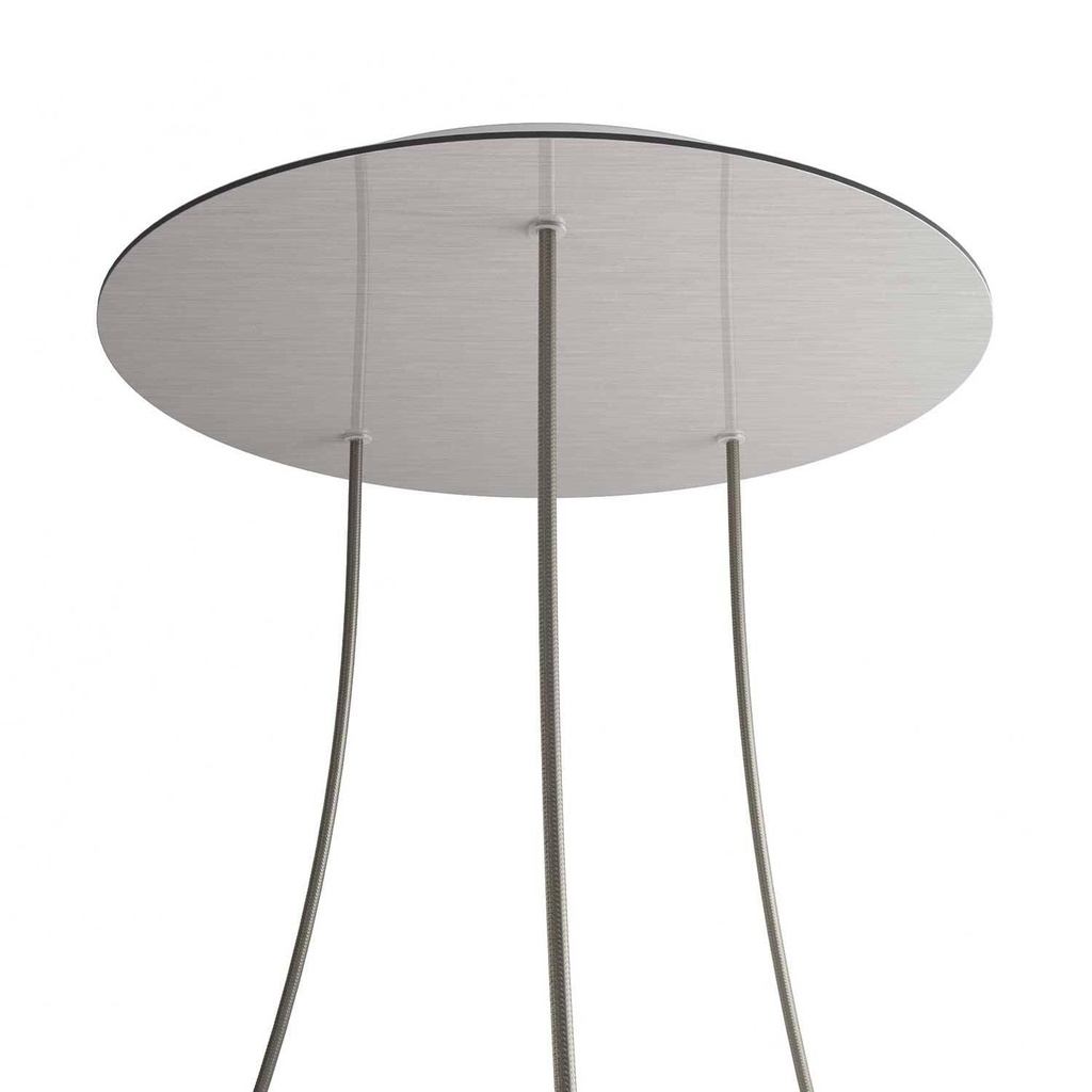 Rose-One XXL rosette round, 400 mm diameter with 3 holes and 4 holes