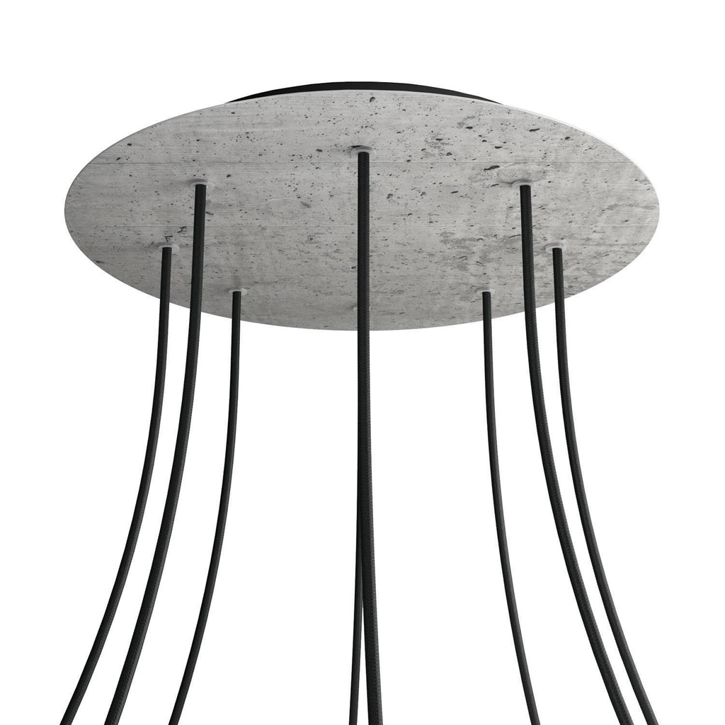 [8050997077488] Rosone XXL Rose-One rotondo, diametro 400 mm con 8 fori e 4 fori