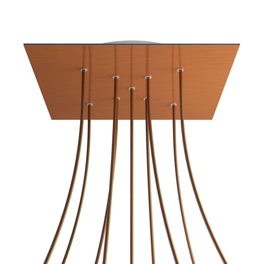 Rose-One SMART XXL rosette square, 400 mm with 9 X holes -