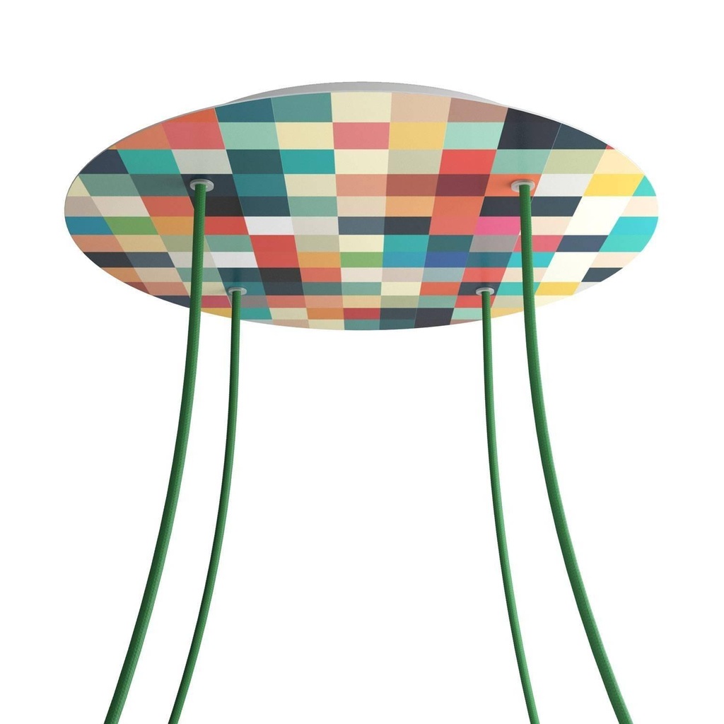 Rose-One XXL rosette round, 400 mm diameter with 4 holes