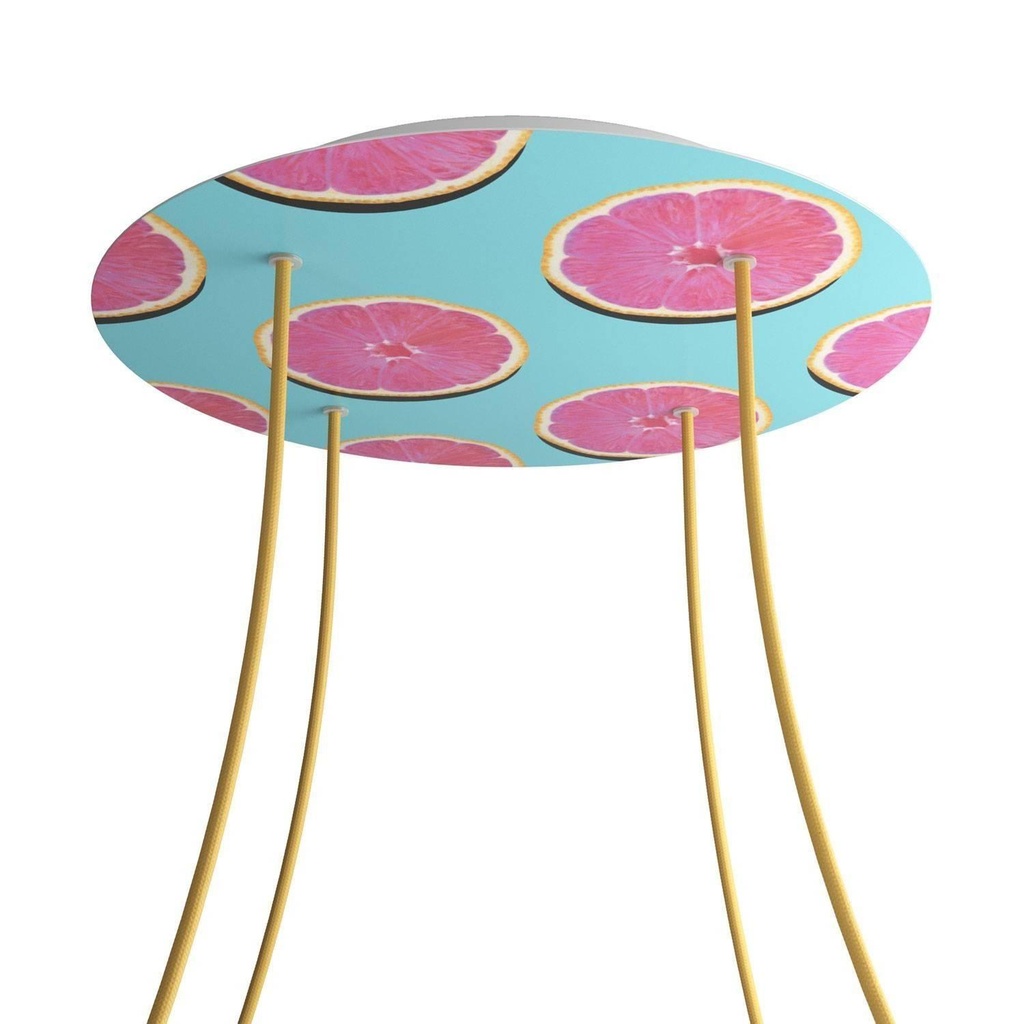 Rosone XXL Rose-One rotondo, diametro 400 mm con 4 fori e 4 fori