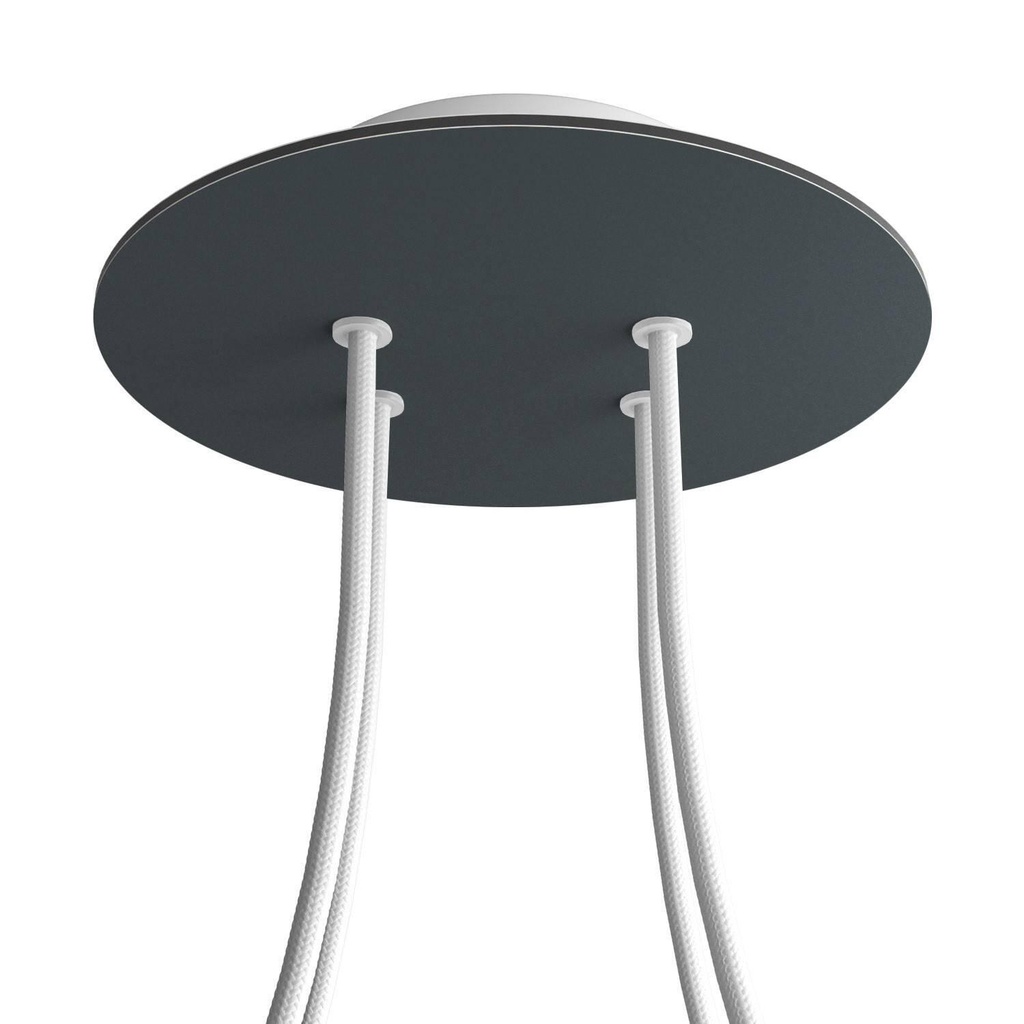 Rose-One rosette round, diameter 200 mm with 4 holes and 4 side holes