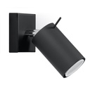 Lampada da parete RING nera