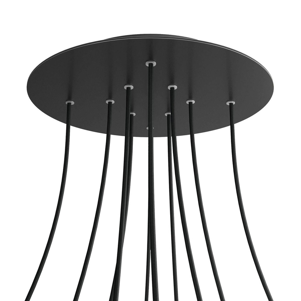 Rose-One XXL rosette round, 400 mm diameter with 10 holes and 4 holes
