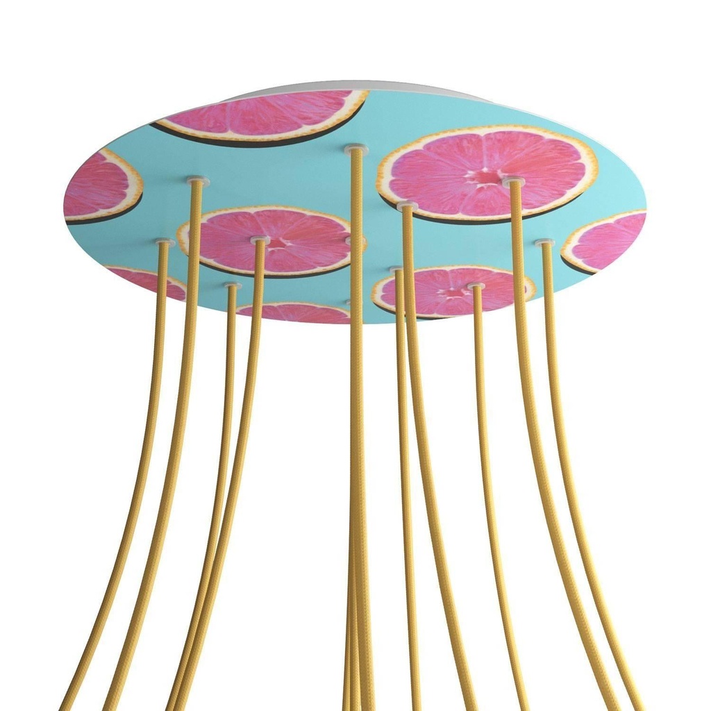 Rose-One XXL rosette round, diameter 400 mm with 12 holes and 4 holes