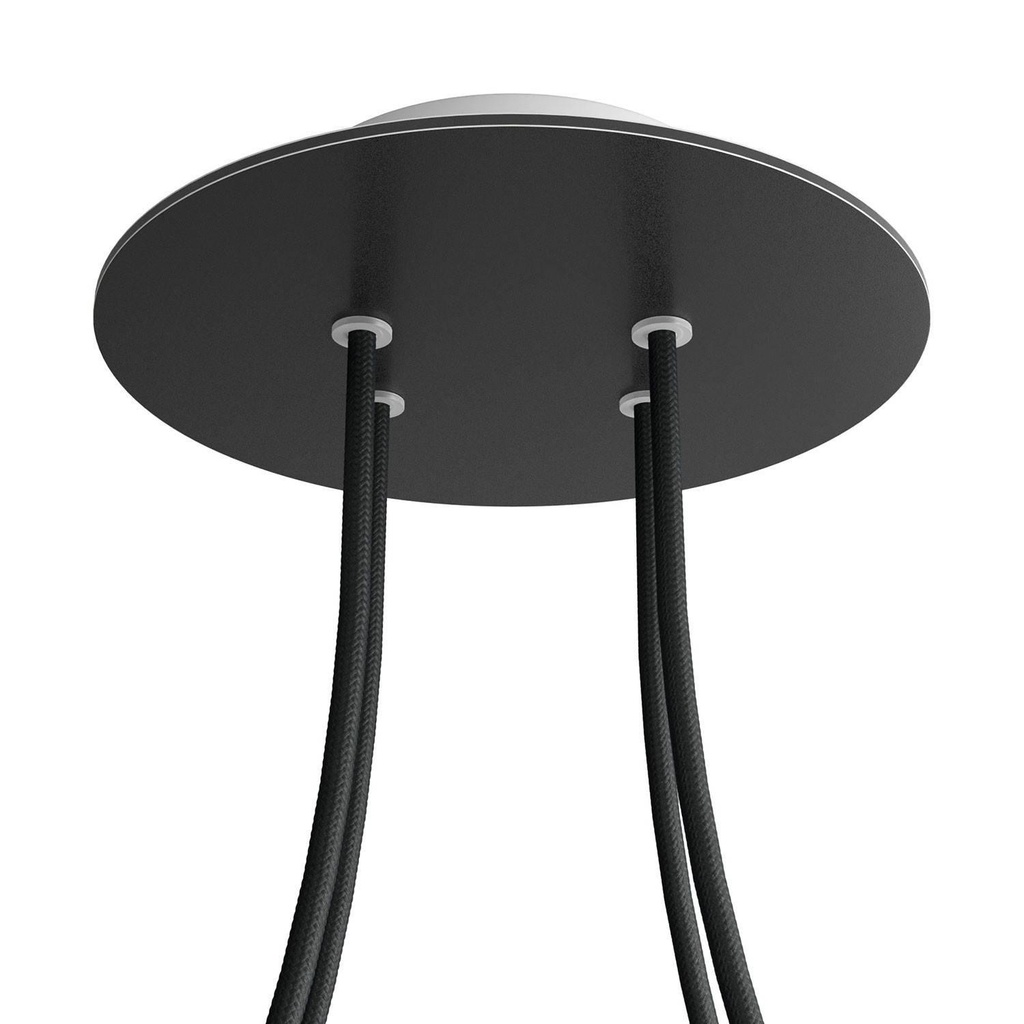 Rose-One rosette round, diameter 200 mm with 4 holes and 4 side holes