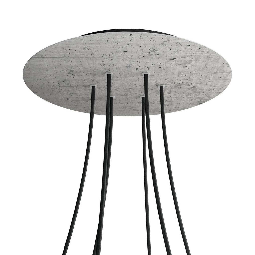 Rosone XXL Rose-One rotondo, diametro 400 mm con 6 fori e 4 fori