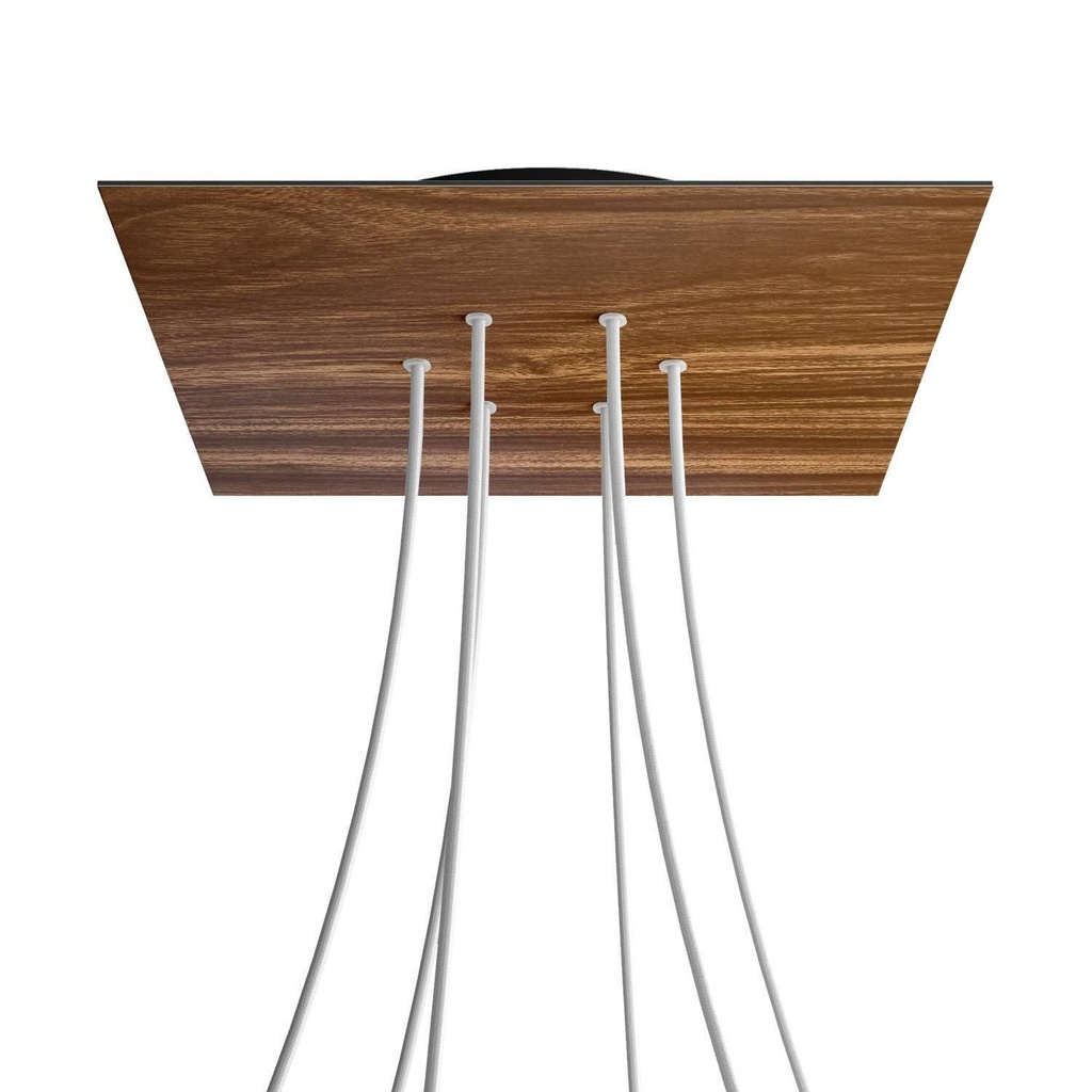 [8050997068868] XXL Rose-One square rosette, 400 mm with 6 holes and 4 side holes