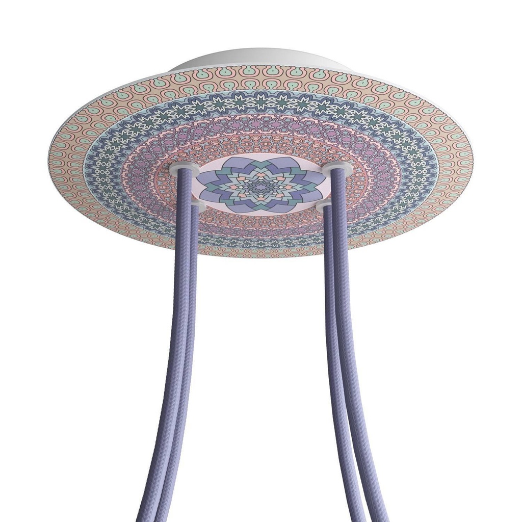 Rose-One round rosette, diameter 200 mm with 4 holes