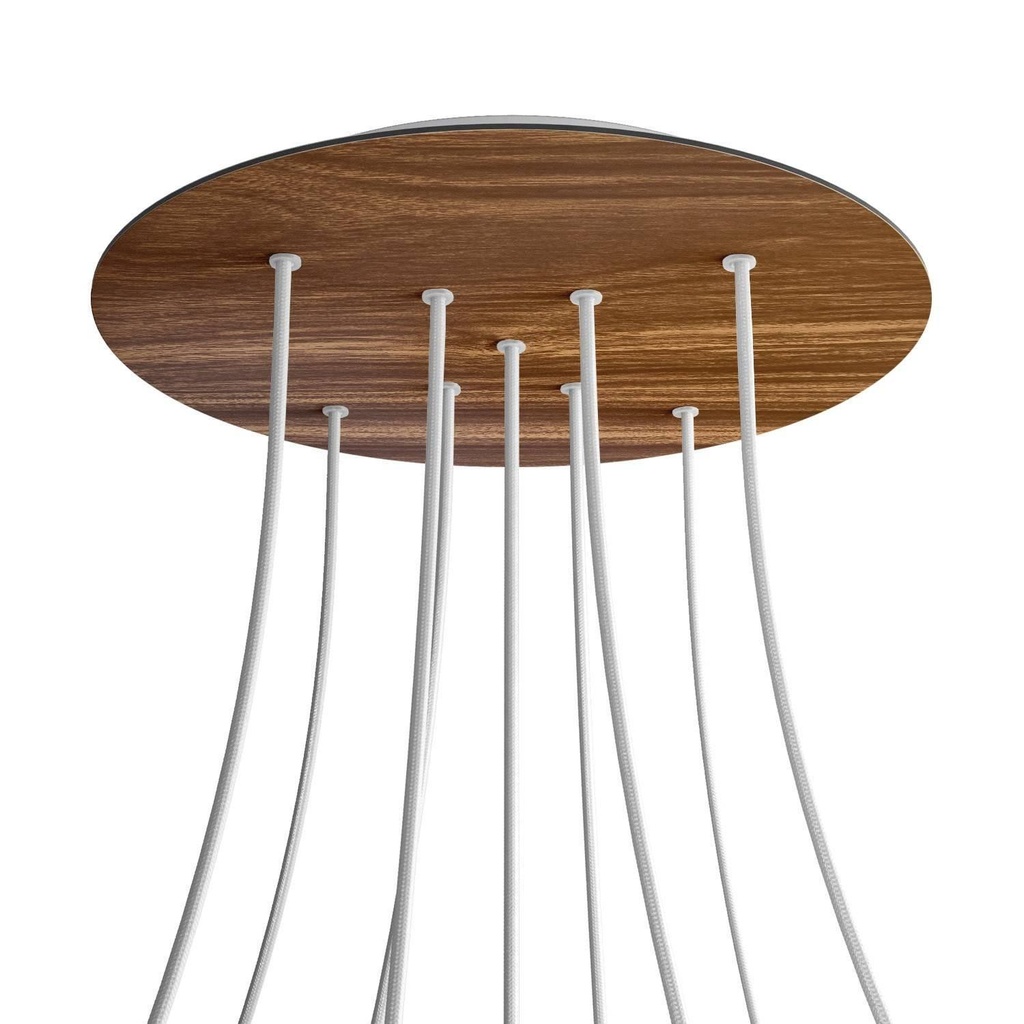 Rosone XXL Rose-One rotondo, diametro 400 mm con 9 fori a X e 4 fori