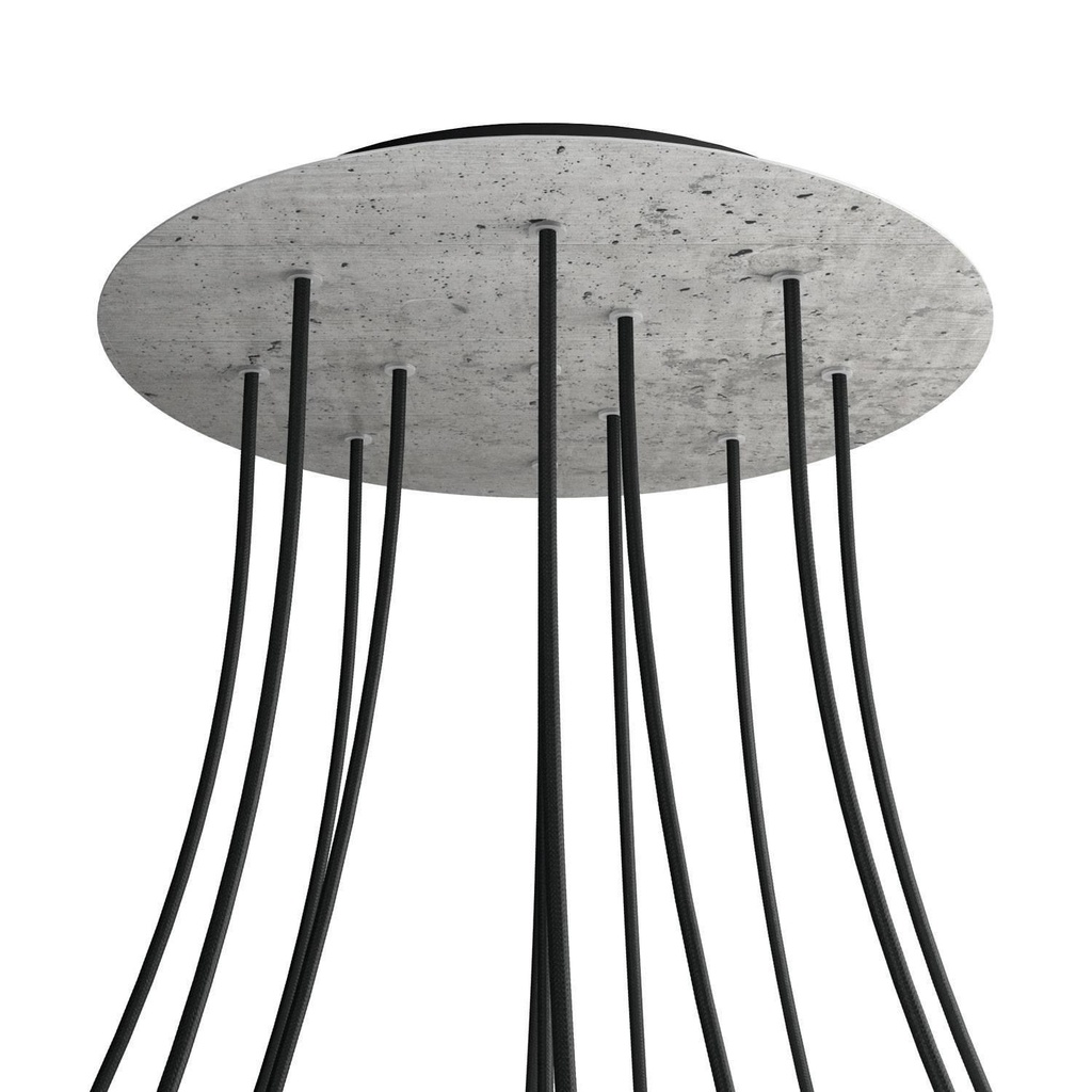 Rosone XXL Rose-One rotondo, diametro 400 mm con 12 fori e 4 fori