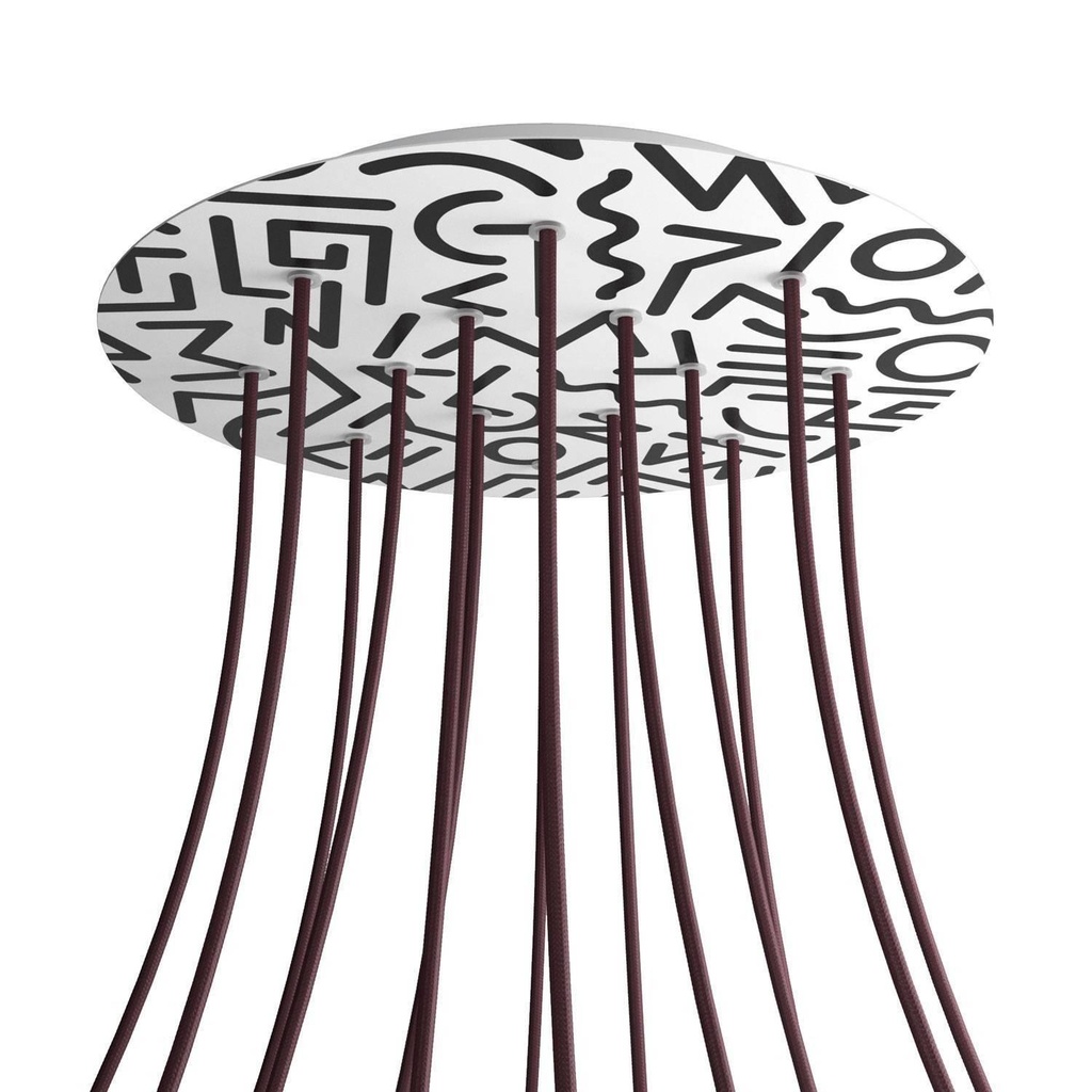 Rose-One XXL rosette round, diameter 400 mm with 14 holes and 4 bores