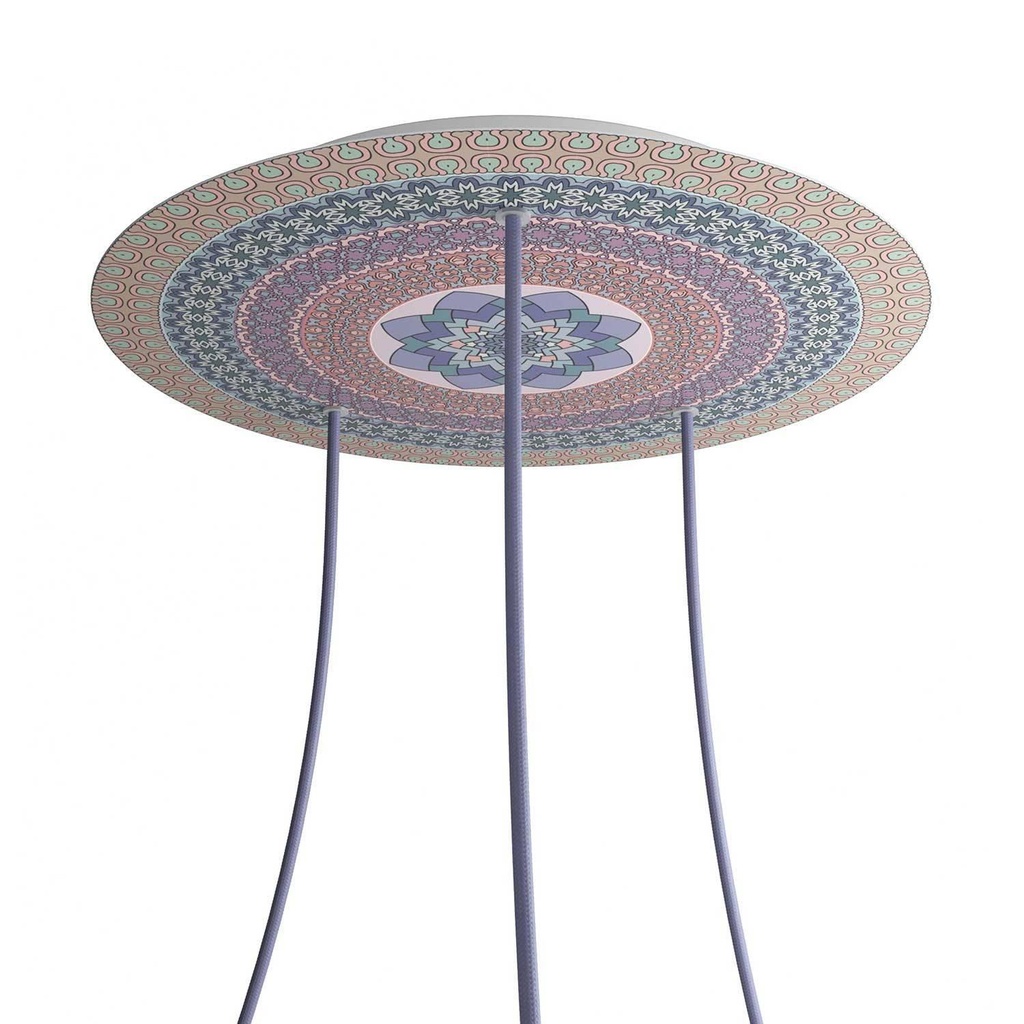 Rose-One XXL rosette round, 400 mm diameter with 3 holes and 4 holes