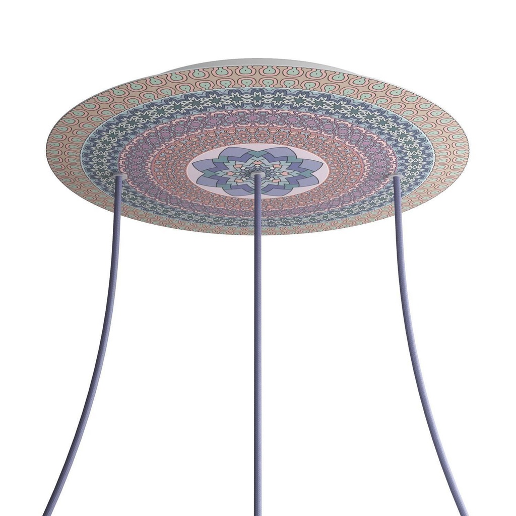 Rose-One XXL rosette round, diameter 400 mm with 3 holes in line and 4