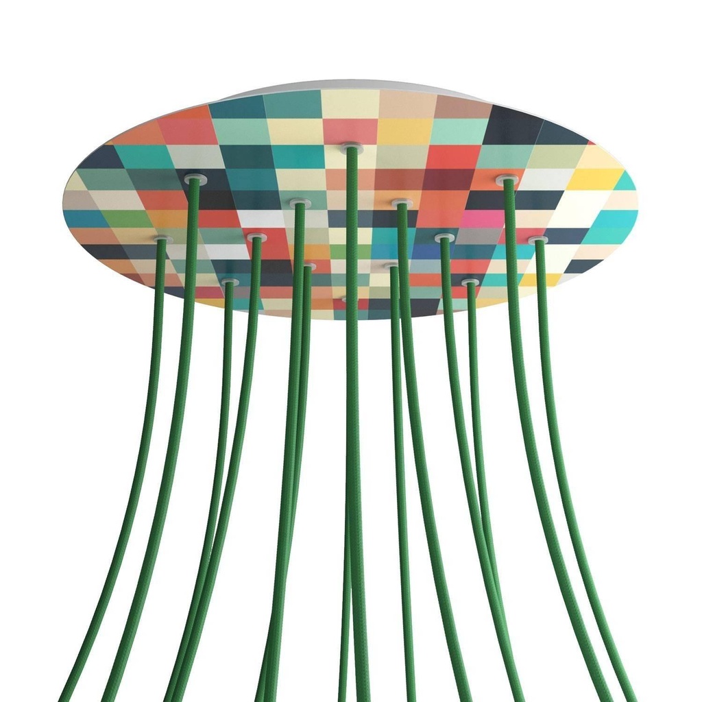 Rosone XXL Rose-One SMART rotondo, diametro 400 mm con 14 fori -