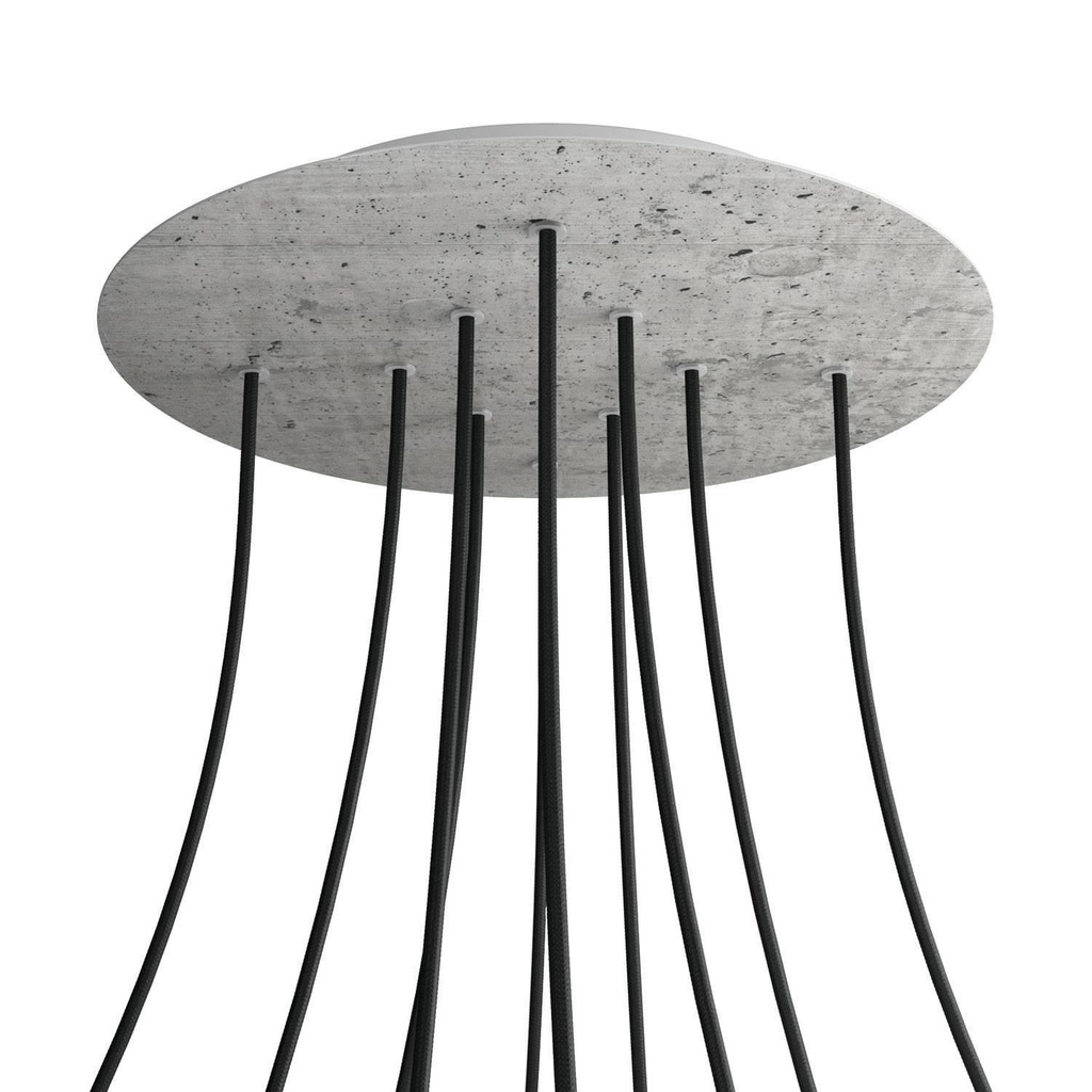 Rose-One XXL rosette round, 400 mm diameter with 10 holes and 4 holes