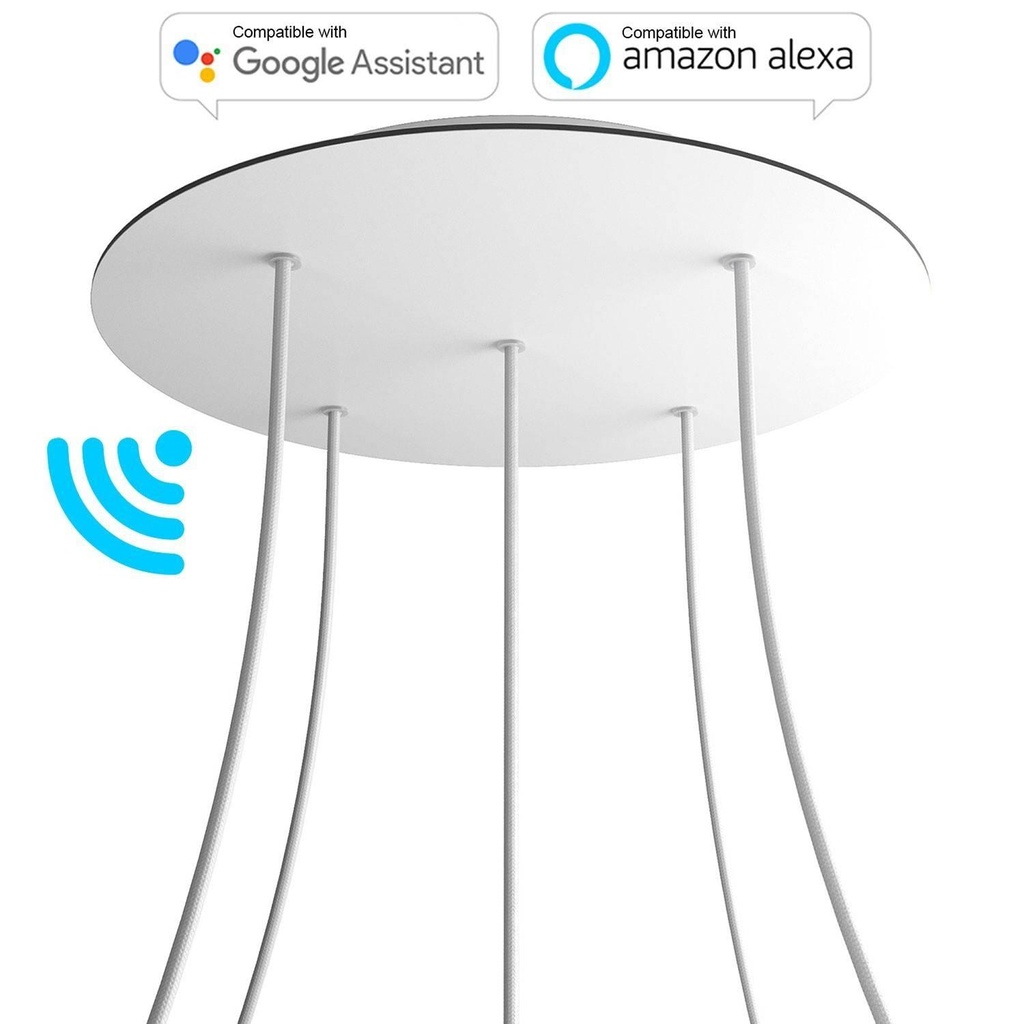 Rose-One SMART XXL rosette round, diameter 400 mm with 5 holes -