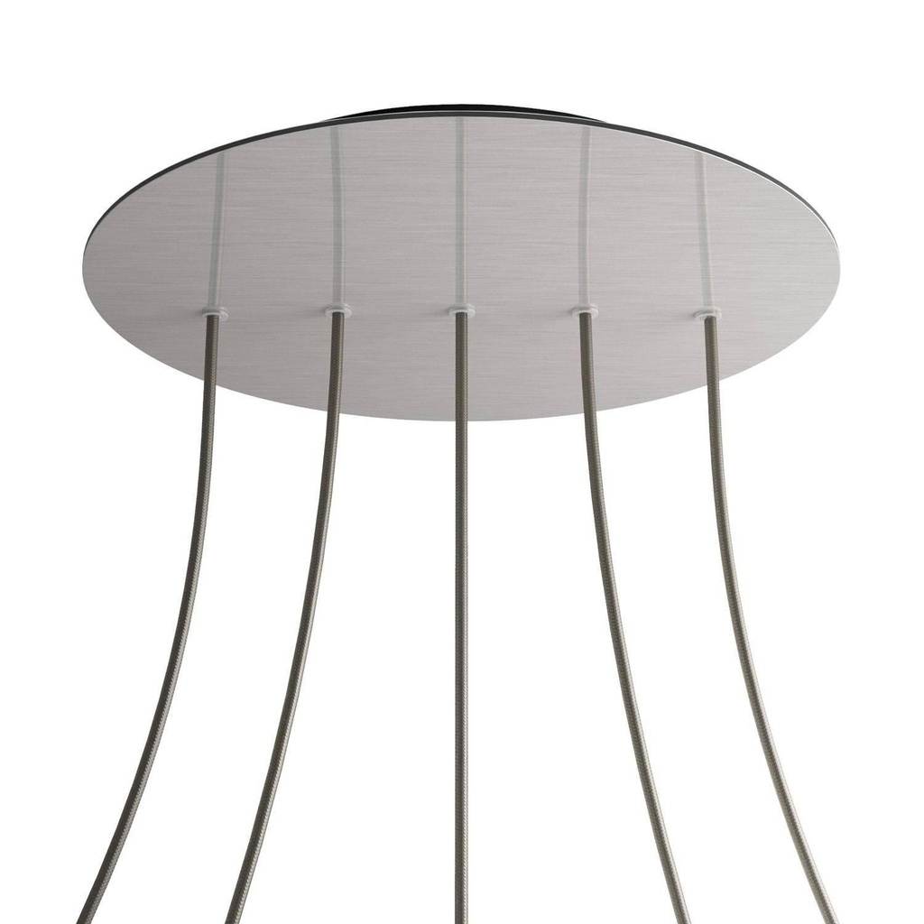 Rose-One XXL rosette round, diameter 400 mm with 5 holes in line and 4